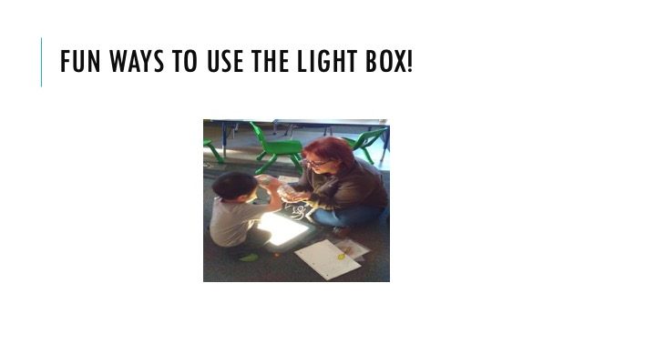 Fun ways to use the Light Box!